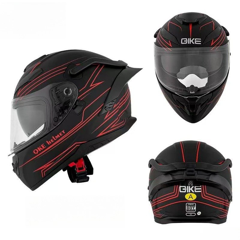 13433914269983036 FP01-Matte black with red lines - Image 1